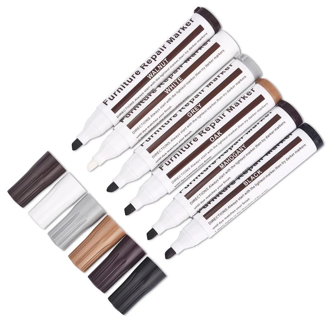 Stylo de réparation de meubles en bois marqueurs de retouche et bâtons de  remplissage Kit de restauration de rayures en bois Patch stylo de peinture  réparation Composite en bois - AliExpress