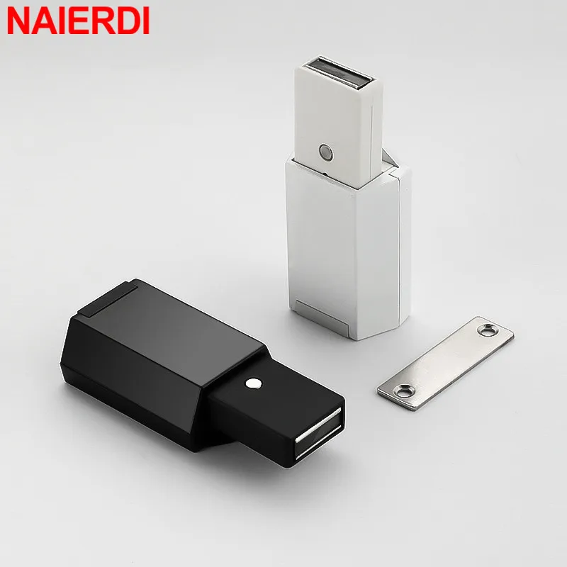 Door Latch Magnetic Cabinet Catch Push to Open for Hidden Door Handle Replacement Magnets