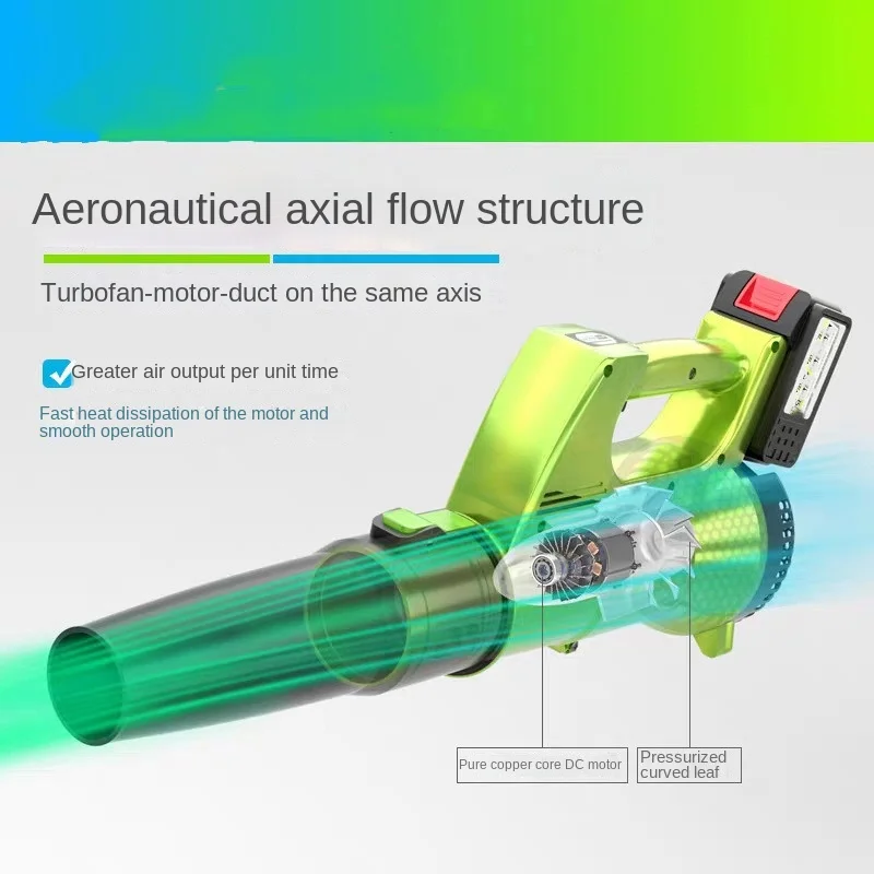 Lithium Battery Electric Leaf Blower Snow Blower Rechargeable High Power Industrial Garden Violent Hair Dryer송풍기 제설기 대포송풍기무선 송풍기 3