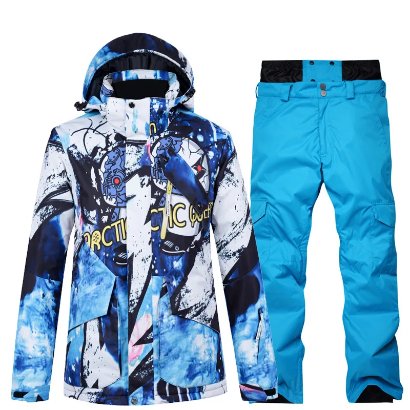 Ski Suit Men's Suit Single and Double Board Winter Thickening Outdoor Travel Fashion Trend Ski Equipment