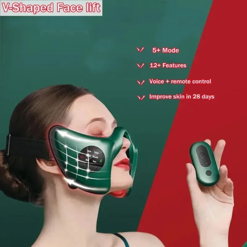 Smart Face Massager For Women V Shape Lifting Firming Anti Wrinkle Rechargeable Home Travel Use Facial Beauty Care Device
