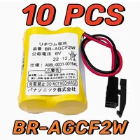 10PCS Original NEW A98L-0031-0011 #L Battery BR-AGCF2W Lithium 6V PLC Batteries With FANAC Black Plug 1