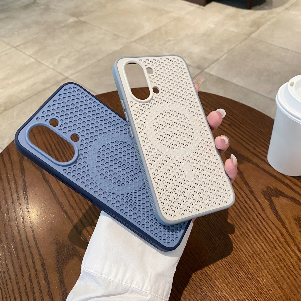 Dual-Color Magnetic Phone Case with Heat Dissipation
