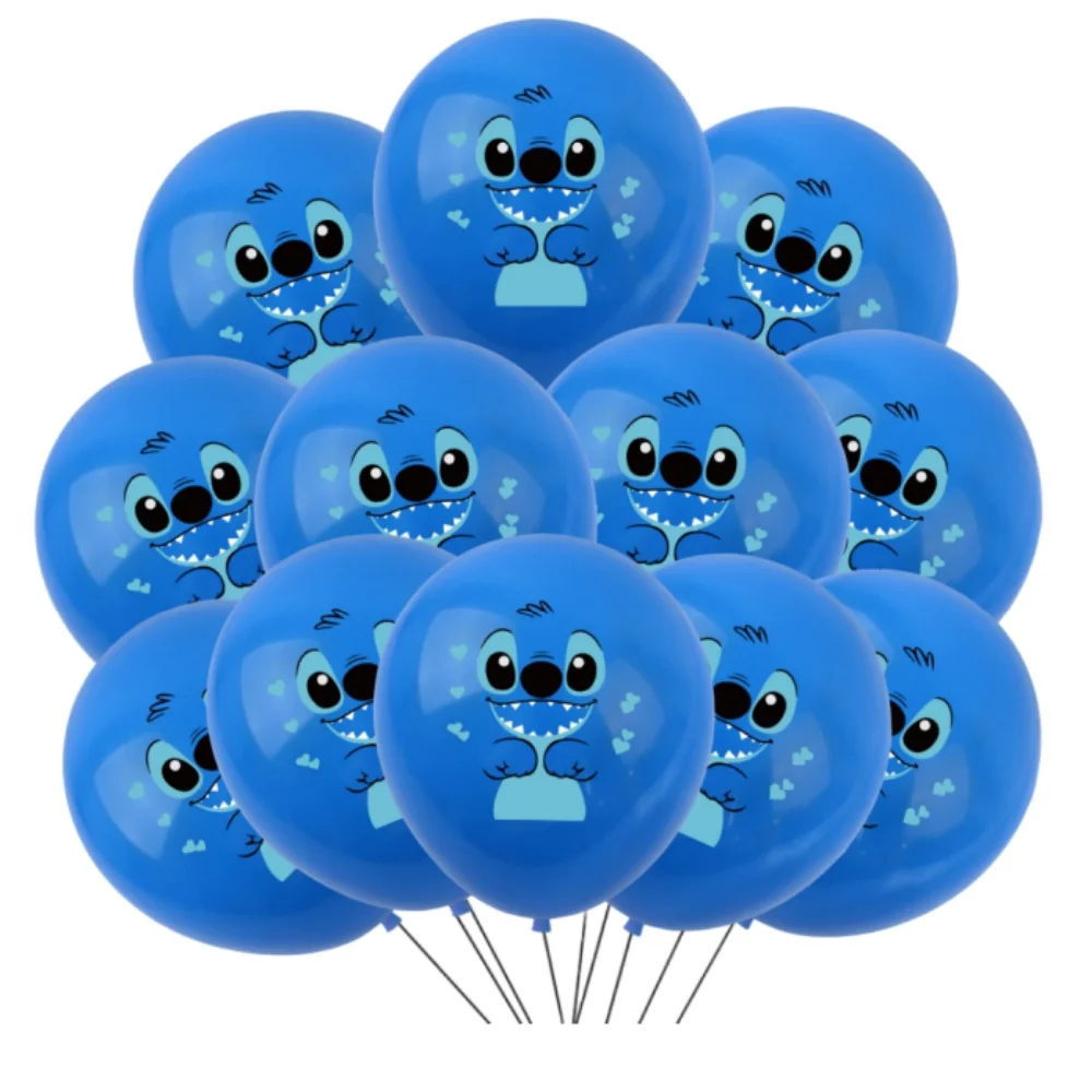 thumbnail image 1 of Decoraciones de cumpleaños de Disney Stitch Globos de aluminio de Lilo y Stitch Vajilla desechable Fondo Plato Servilleta Suministros para fiestas infantiles, 1 of 5