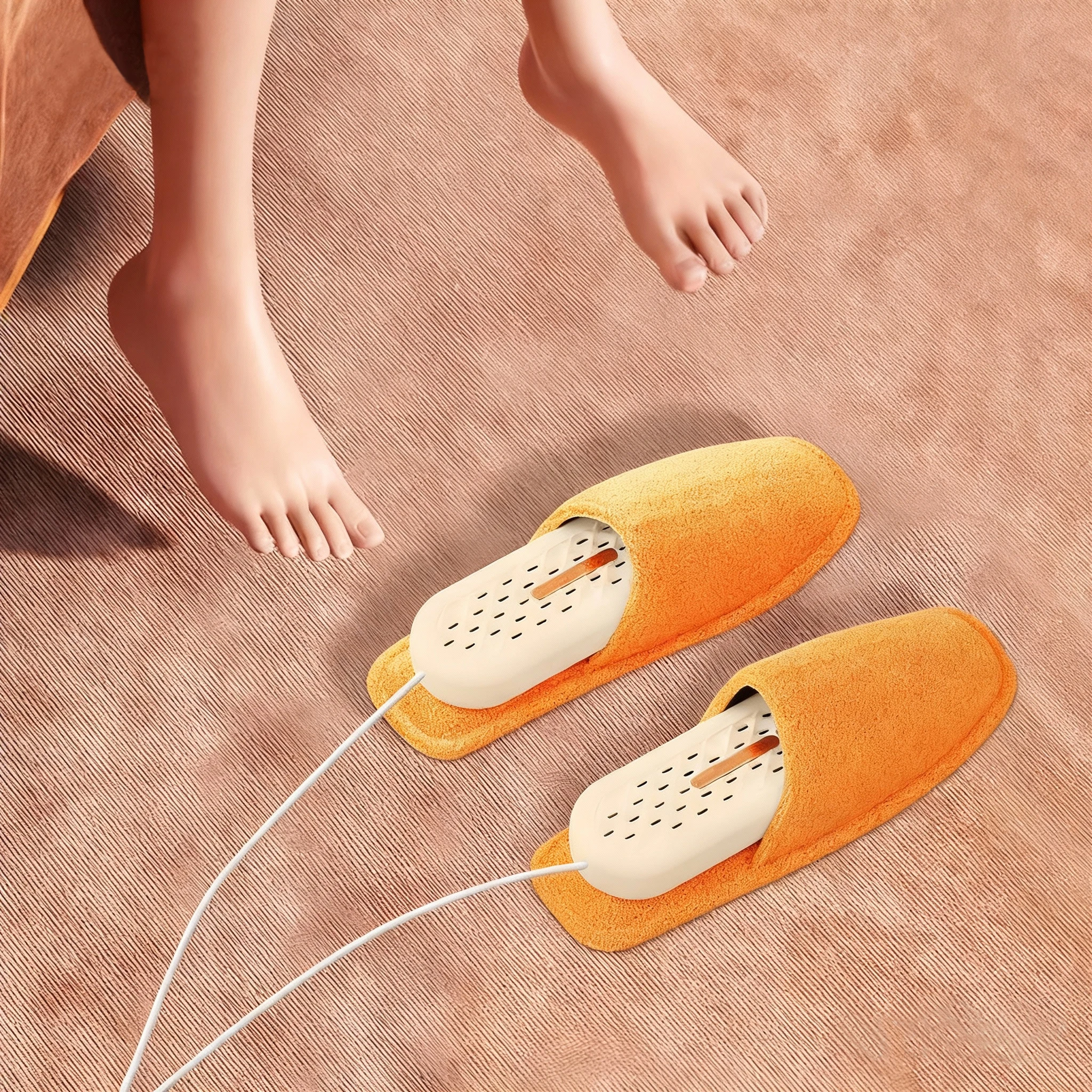 เครื่องนวดเท้าและเครื่องทำความร้อนรองเท้าแบบใหม่ พร้อมตัวตั้งเวลา เครื่องอบรองเท้า เครื่องอบแห้งรองเท้าที่บ้าน อบแห้งเร็ว กำจัดกลิ่น ฆ่าเชื้อโรค เครื่องอบรองเท้าสำหรับใช้ในบ้าน 1