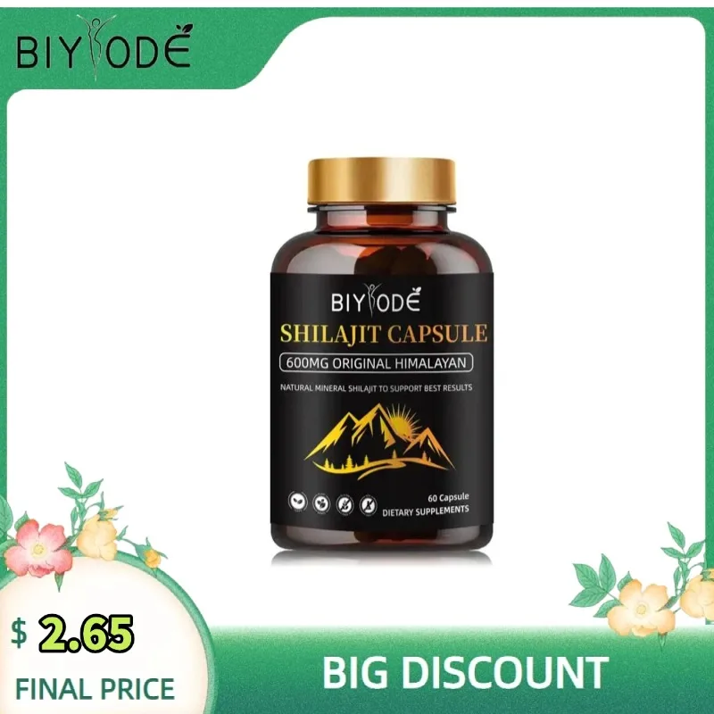 BIYDOE Shilajit Capsule 600mg Original Himalayan Natural Mineral Shilajit To support best Results Fortifies The mmune System