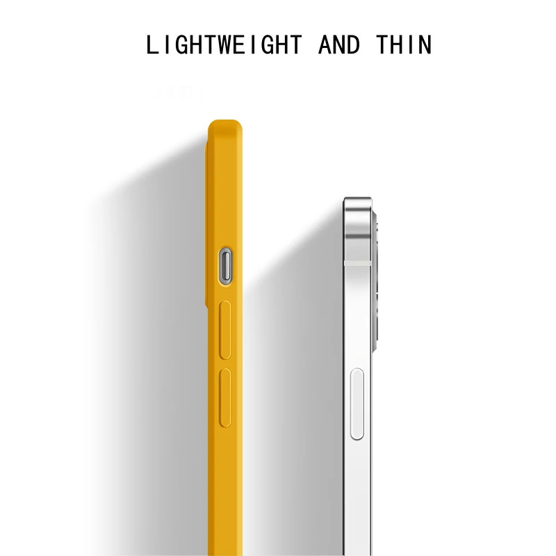 Fashion-Forward Liquid Silicone Shockproof Phone Case with Lens Protection & Built-in Fluff Interior