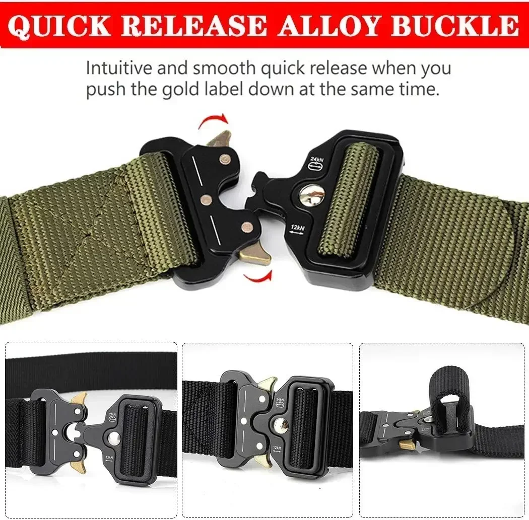 Heavy-Duty Quick-Release Tactical Belt 4