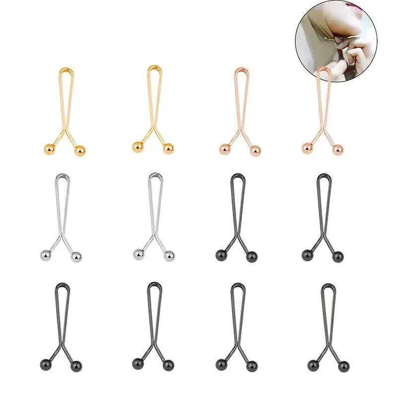 12/24PCS Headscarf 클립 실크 스카프 클립 목 클립 U 자형 손수건 클립 목도리 손수건 클립 DIY 의류 용품