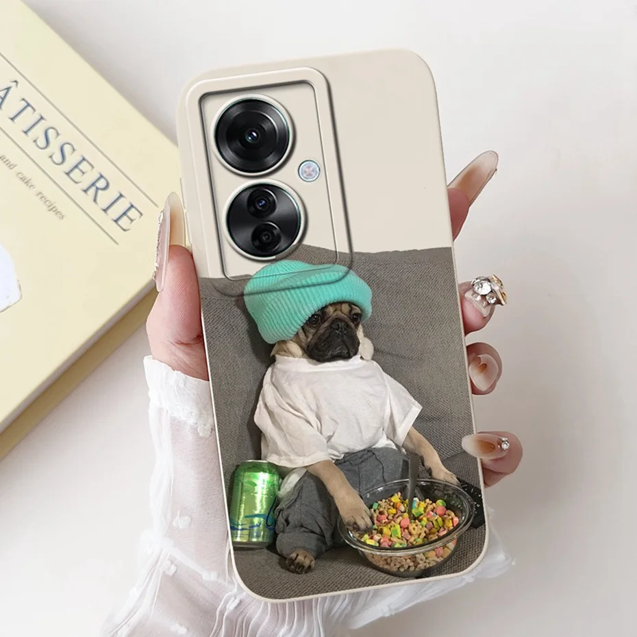 Stylish Painted Soft Silicone Back Cover - Lens Protective Case