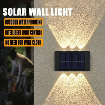Solar LED Light, Outdoor Waterproof Wall Lamp, Dusk to Dawn Fence Lighting for Summer Garden Yard Porch Walkway Camping Home Dec 1