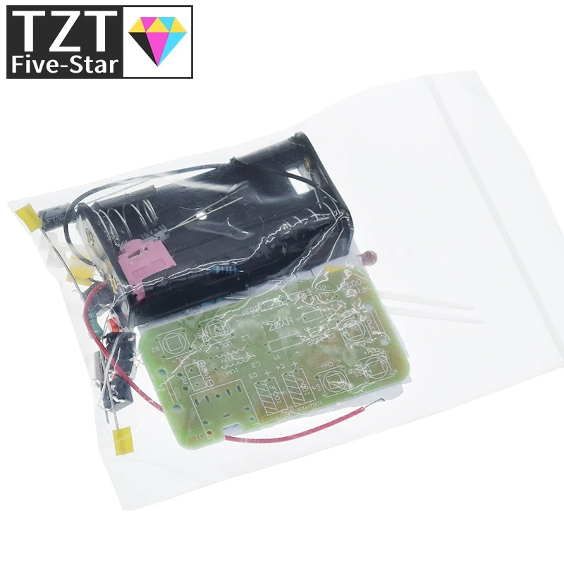 ALLZZY 76-108 MHz FM Radio Stereo Kit Fai Da Te Wireless FM Radio Trasmettitore E Modulo Ricevitore Modulazione Di Frequenza Pratica Di Saldatura (Color : Transmitter-Receiver - 9