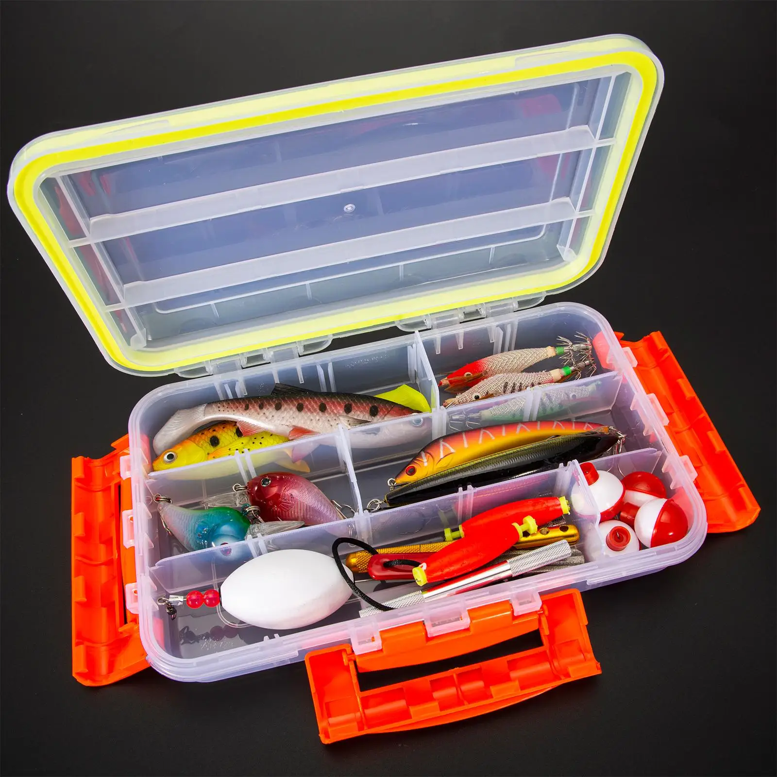 Fishing Lure Box Organizer Waterproof Small Case Fishing Tackle Box Fishing  - AliExpress