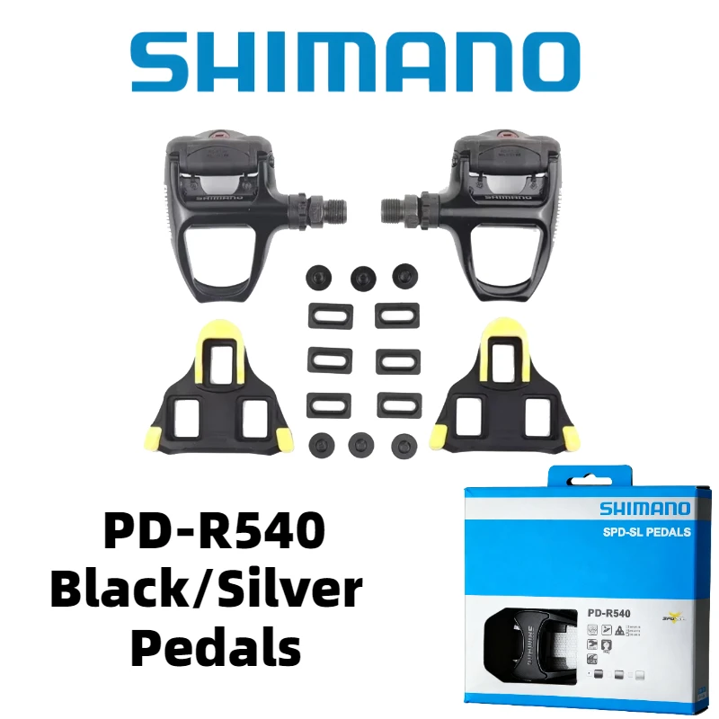 시마노 105 PD-R540 SPD 페달 - SH11 클릿이 포함된 셀프락킹 디자인..