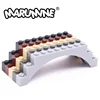 Marumine Building Blocks 1x12x3 Arch MOC Brick Parts 5PCS Compatible with 14707 6108 Creative Build Bridge Model Kit Accessories 1