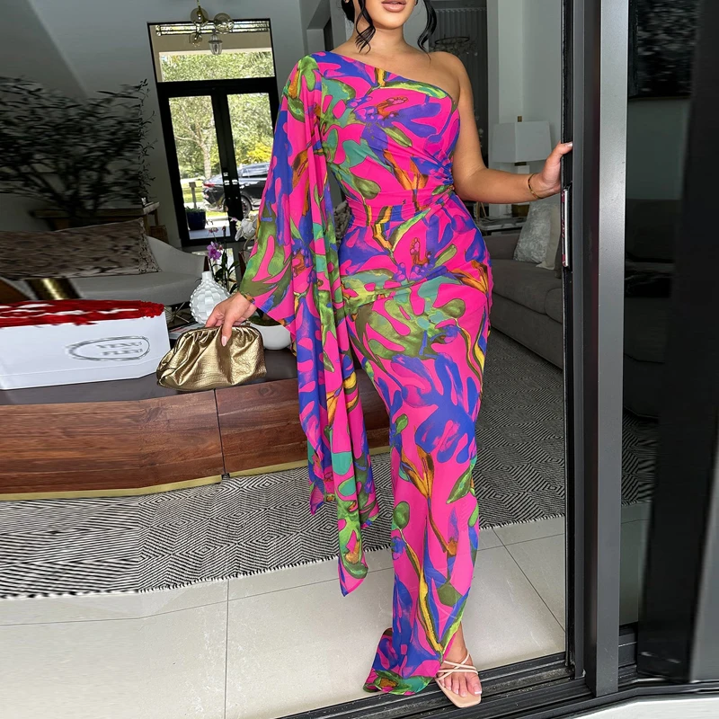 

Женское платье макси с открытыми плечами, шикарное банкетное платье, вечернее облегающее женское платье с юбкой-годе, модель 2024 года