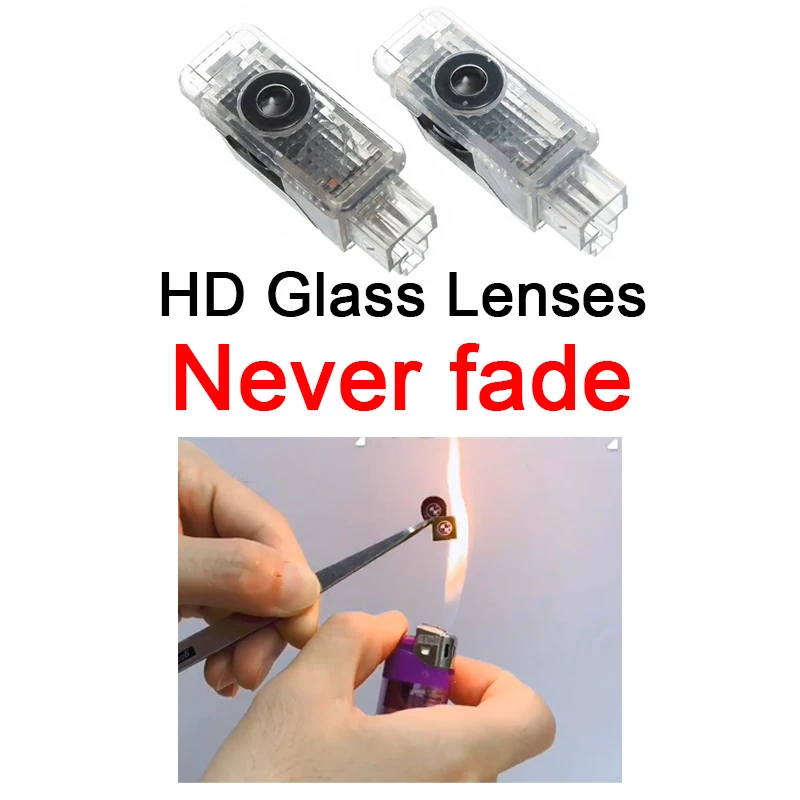 Audi A1 A3 A4 A5 A6 A8 R8 Q3 Q5 Q7 Q8 TT Car Door Welcome Light HD Icon Led Projector Lamp Never Fade Car Accessories