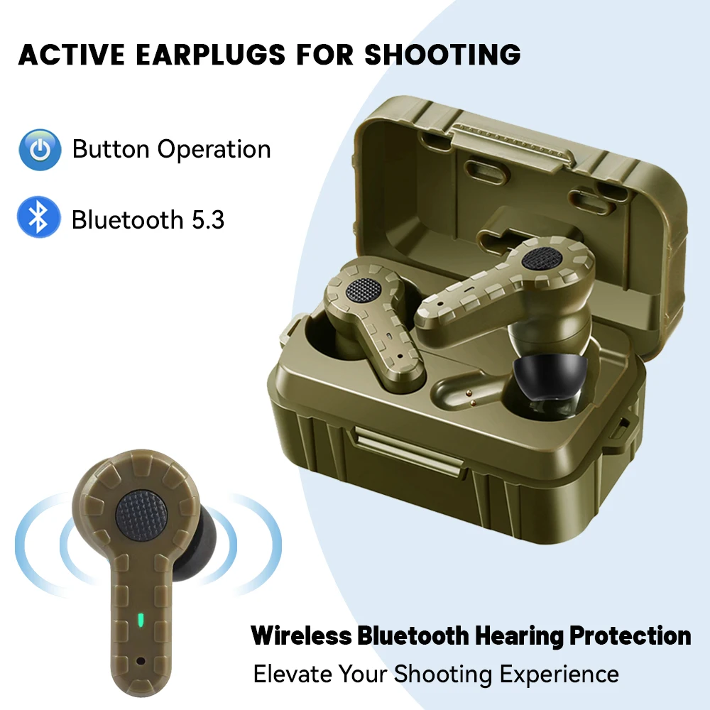 Bluetooth 5 3 NRR27dB Electronic Shooting Ear Protection Hearing Bluetooth 5 3 NRR27dB Electronic Shooting Ear Protection Hearing