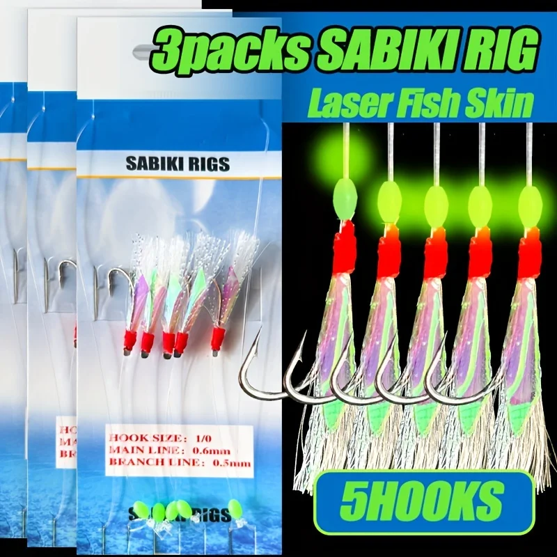 main image of TAKBAS 1/3/5Packs Sabiki Rigs