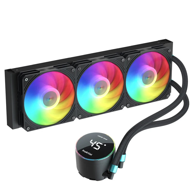 Proartist Gratify Aio 5 Ga5 Black/white Aio Cpu Liquid Cooling Pc Fans