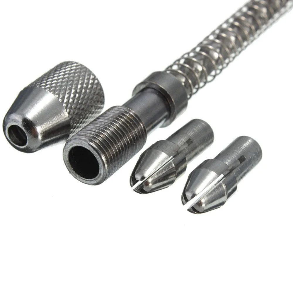 Hand Drill Jewelry Craft Hand Manual Drill Chuck Mini Hand Twist Drill Bit Suit Micro Hobby Craft Jewelry Wood Mini 5