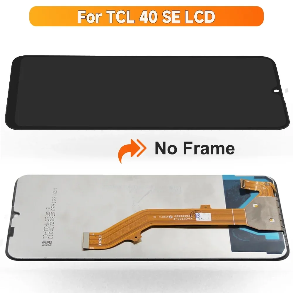 LCD 디스플레이 터치 스크린 디지타이저 어셈블리 교체 부품, TCL 40SE T610K T610 디스플레이용, 6.75 인치