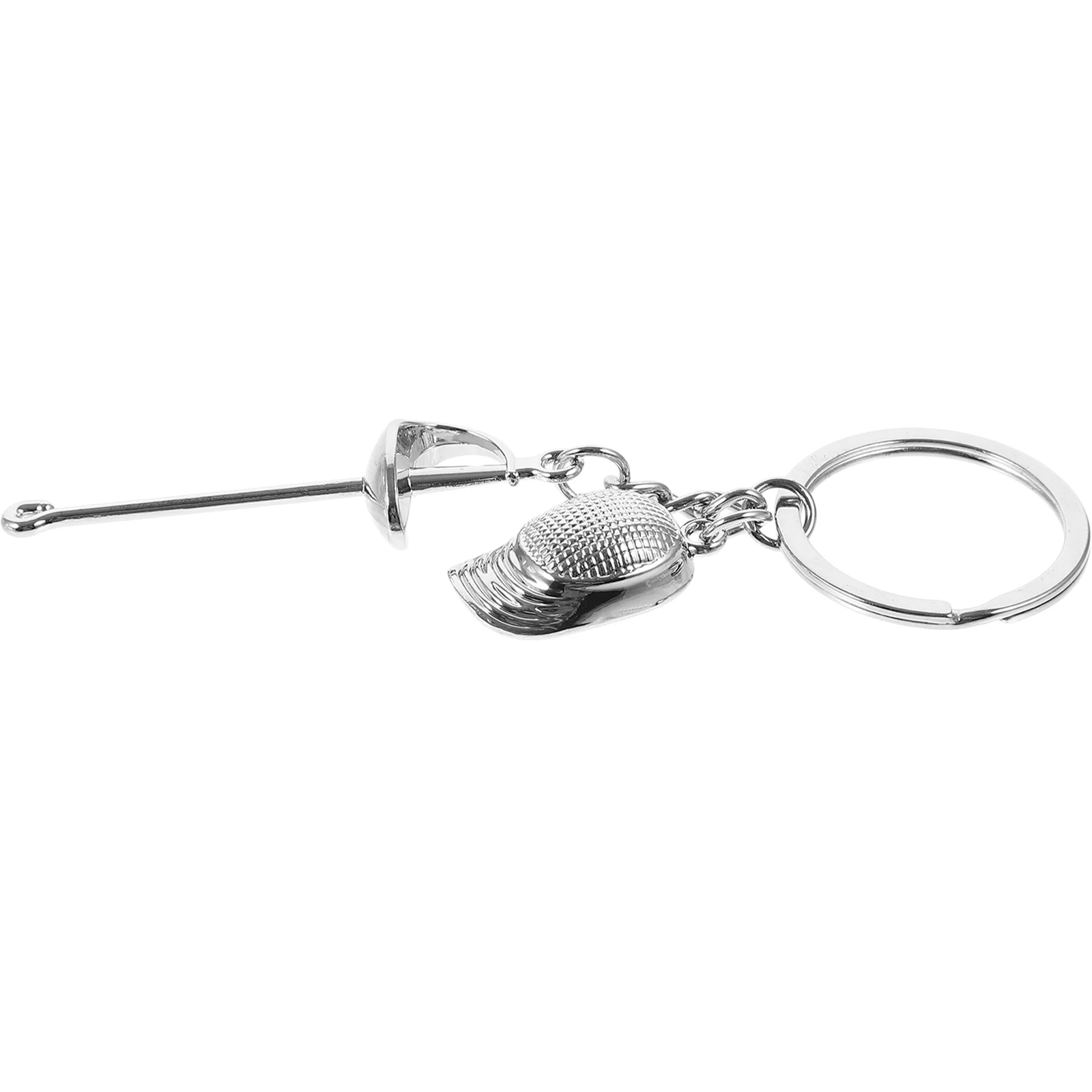 Key Ring Fencing Keychain Metal Sport Fans Bag Pendant Creative Sports Backpack Small Hanging Portable