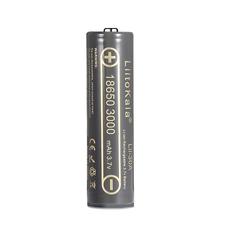Liitokala-bateria Recarregável para Lanterna Lii30a com Pcb 3.7v 18650 3000mah para Modelo de Aeronave Uav Etc 120 Pcs - Image 4