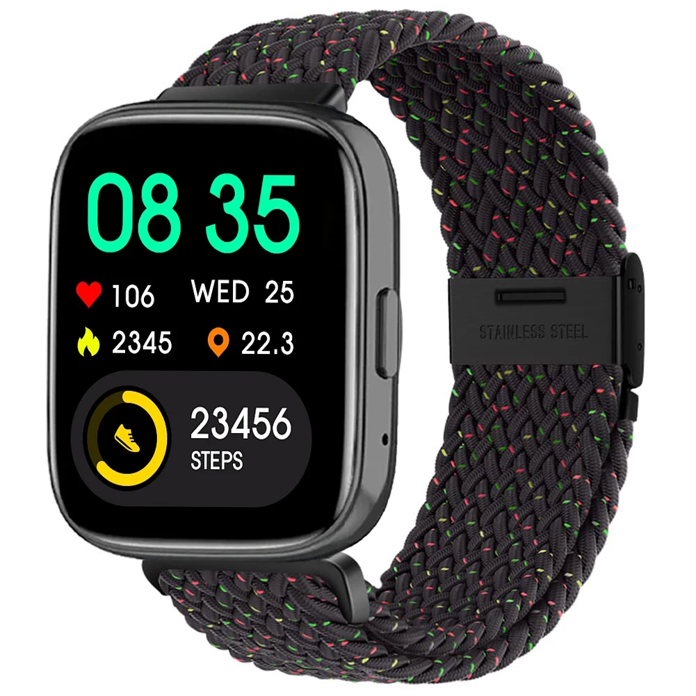 Nylon Braided Solo Loop Elastic Weave Bracelet Wristband Strap