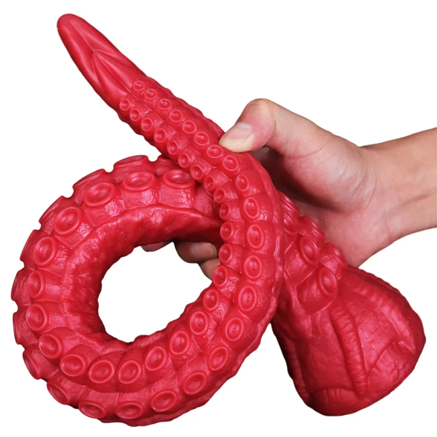 Octopus Tentacle Silicone Anal Dildo For Men And Women_voghion.com