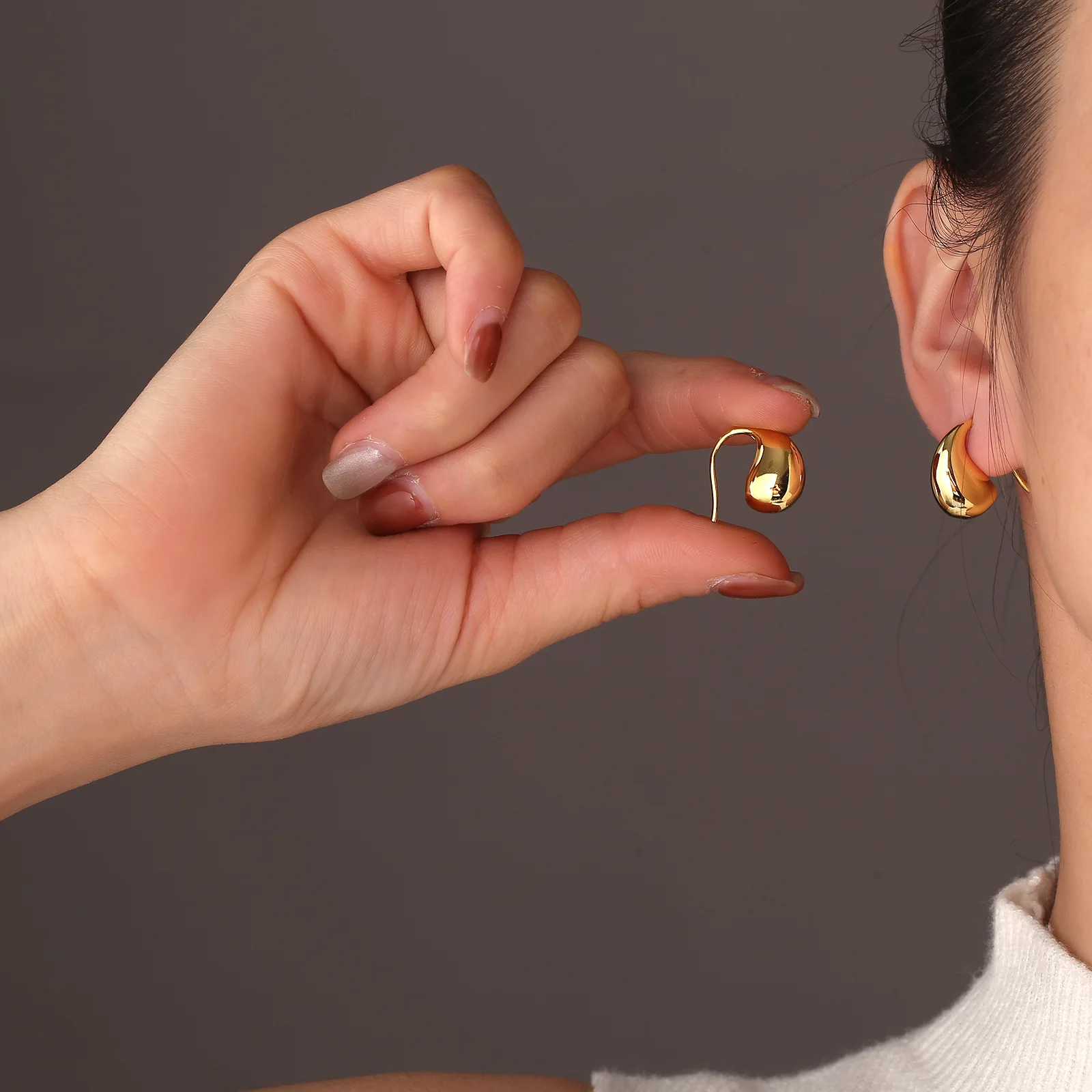 S925 Sterling Silver Needle Earrings for Women Fashion Elegant Water Drop Wedding Gifts