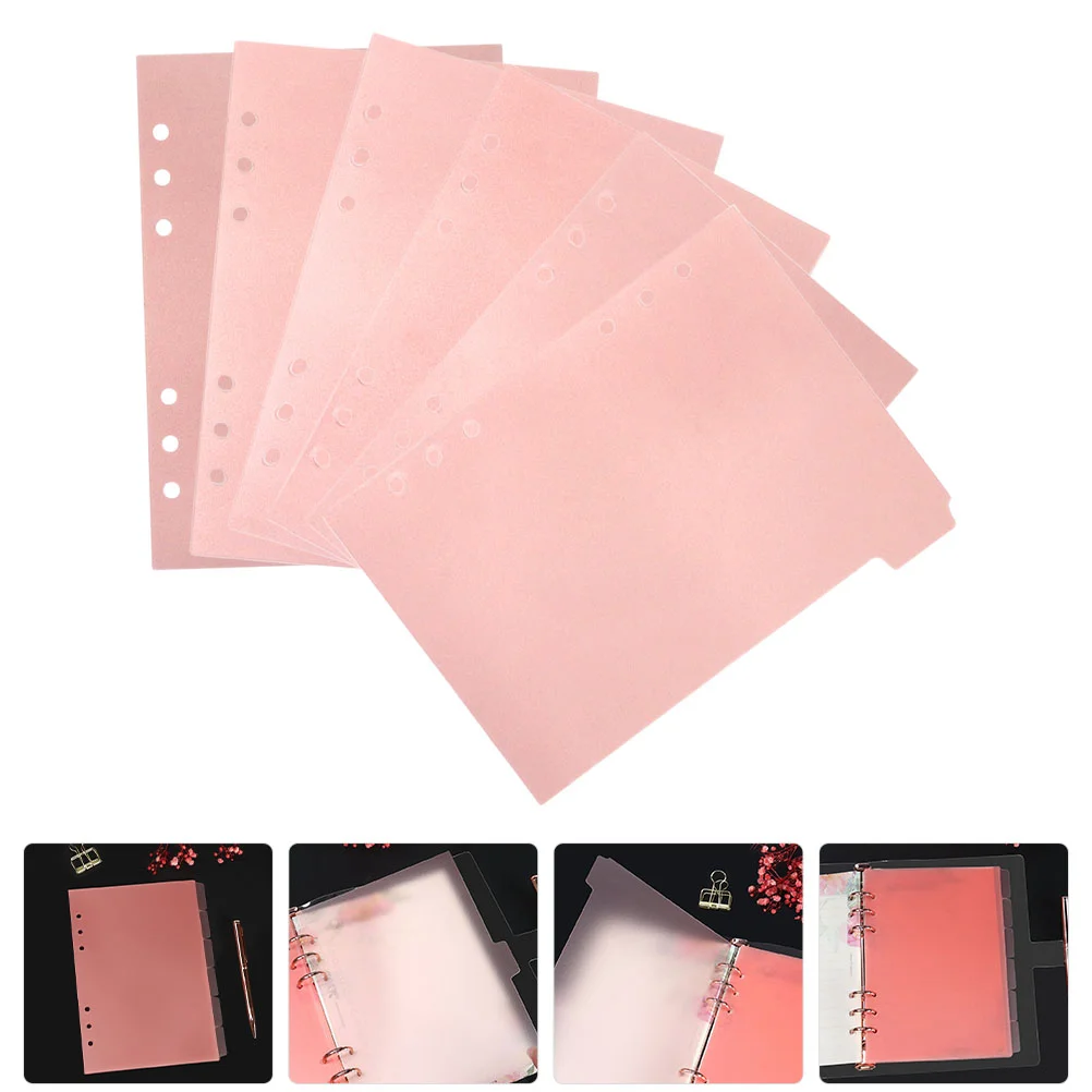 

Wear-resistant Colored Replacement Dividers For Binder Notebook Dividers Colored Page Markers for Notebook Binder Page