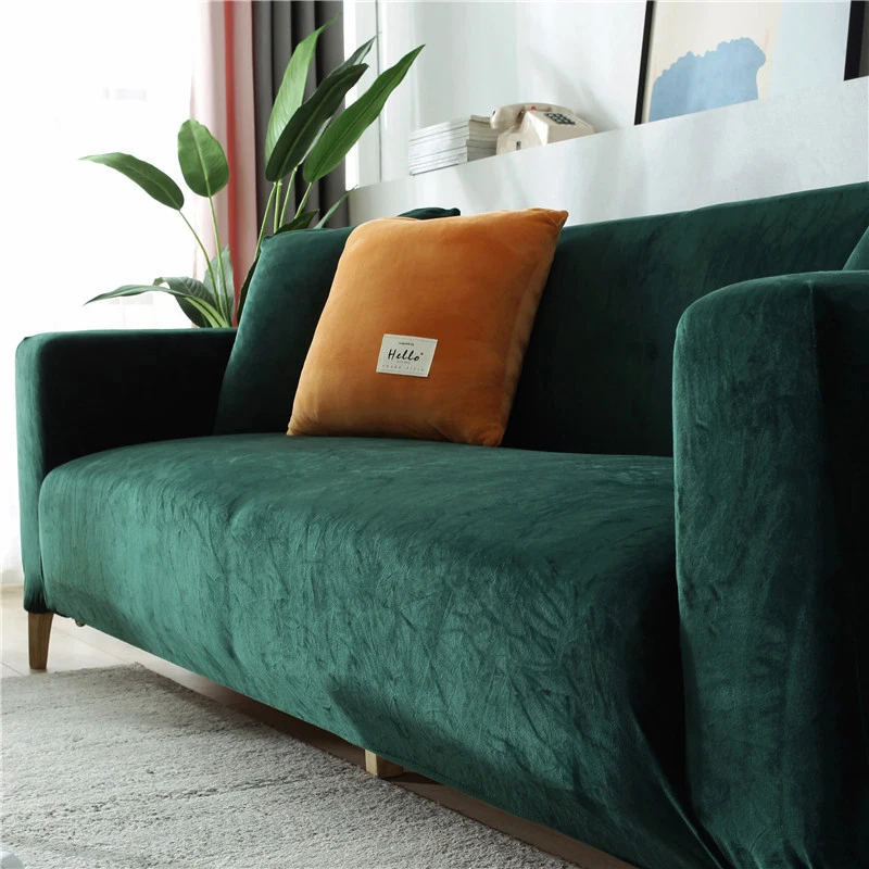 New Velvet Fabric Sofa Covers For Living Room Stretch Soft Sofa Cover High Quality 1/2/3/4 Seats Modern Armchair Covers For Home 6