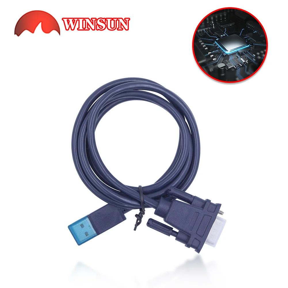 Mitsubishi Fx3u Série fx Plc Programação Cabo Rs232 para Round Pin Samkoon Hmi - Imagem 4
