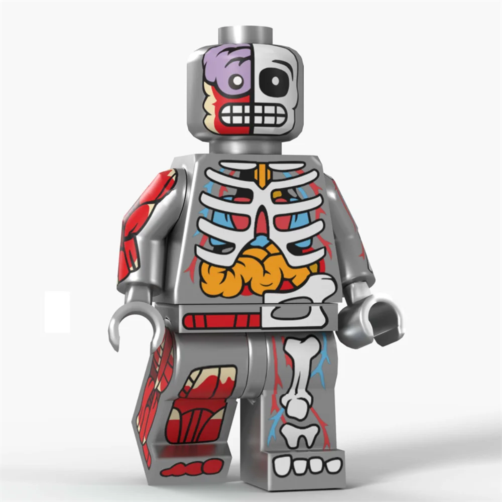 Children's Building Blocks Toy Mini Figure Humanoid Dolls Cartoon Character Birthday Gift Educational Playset for Kids - 6