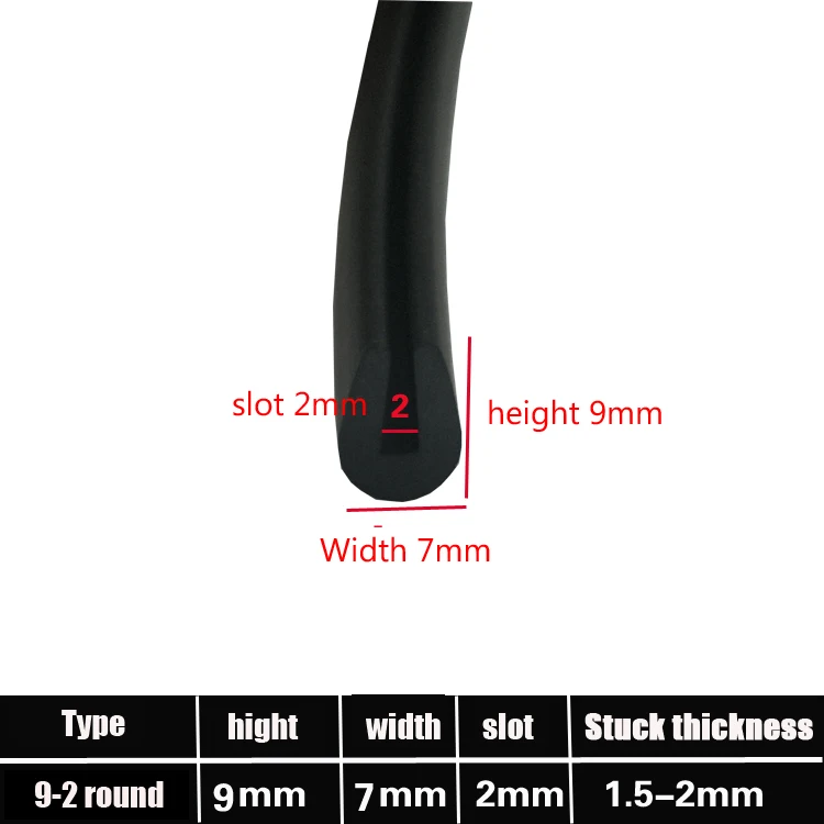 Guarnizione Del Bordo A U, Striscia Di Tenuta Del Bordo Del Canale In - Foto 7