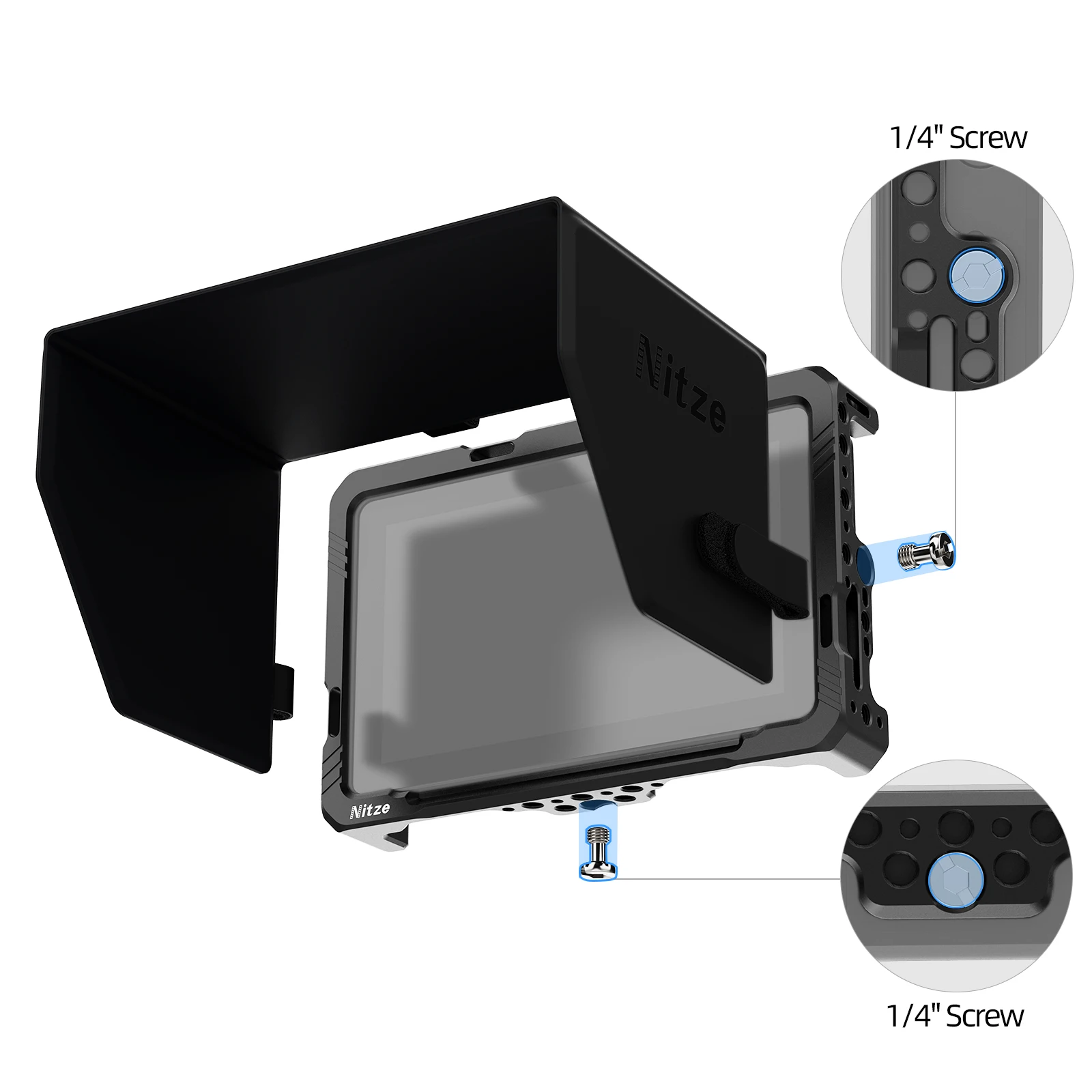 Nitze モニターケージ サンフード付き Osee Lilmon 5 モニター用