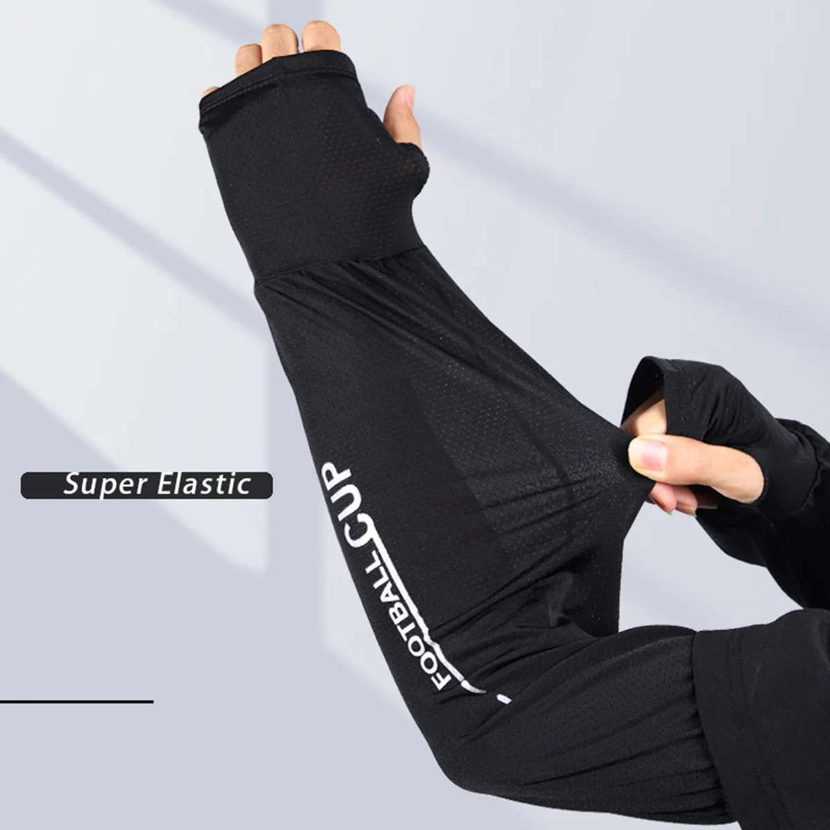 Summer Ice Silk Sleeves Enlarged and Extended UV Blocking Protective Sleeves For Arms Men's Loose Sunscreen