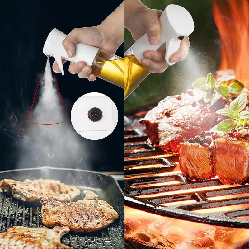 Oil Spray Bottle Kitchen Cooking Olive Oil Storage Bottle Continuous Spray Camping BBQ Baking Soy Sauce Sprayer Containers 2