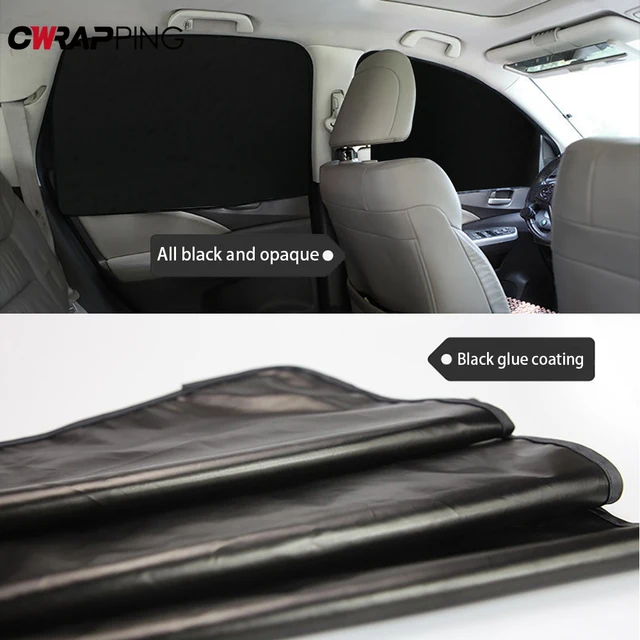 Proteja seu carro do sol com esta cortina magnética para janelas laterais 2 Magnetic Car Side Window Sunshade