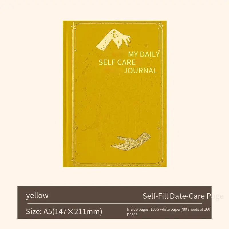 Elegant Gratitude Diary: Gilded Undated Planner for Mindfulness & Self-Reflection
