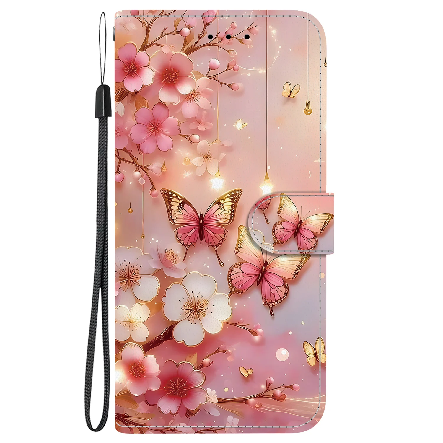 Adorable Cat Panda Leather Wallet Phone Case - Flip Back Cover