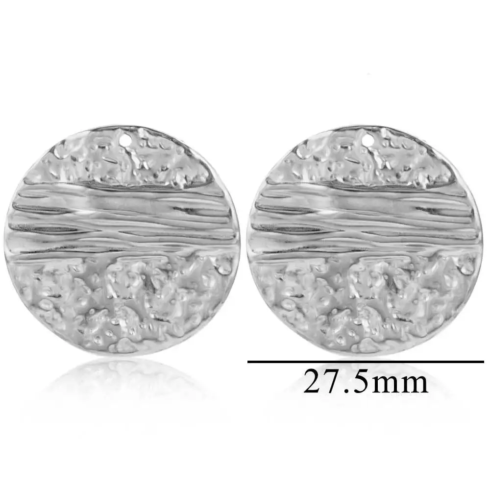 Stainless Steel Accessories Simple Geometric Ring Large Exaggerated Earrings DIY Accessories Parts Wholesale 6