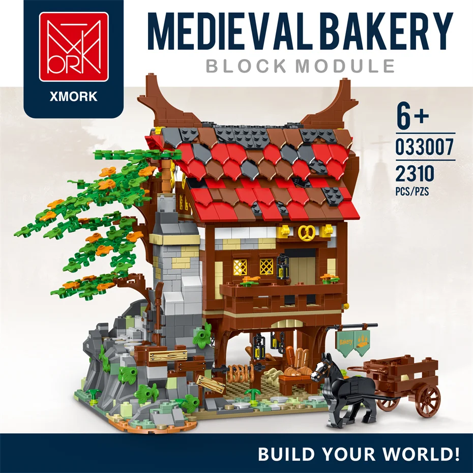 

MEOA 2310pcs Ancient Architecture Building Toys Sets Medieval Bakery Building Blocks MOC Bricks Construction Toys For Kids Gift