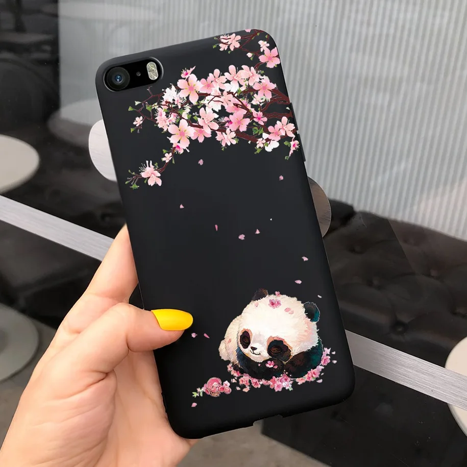 Leopard Cartoon Soft Matte Silicone Bumper Case
