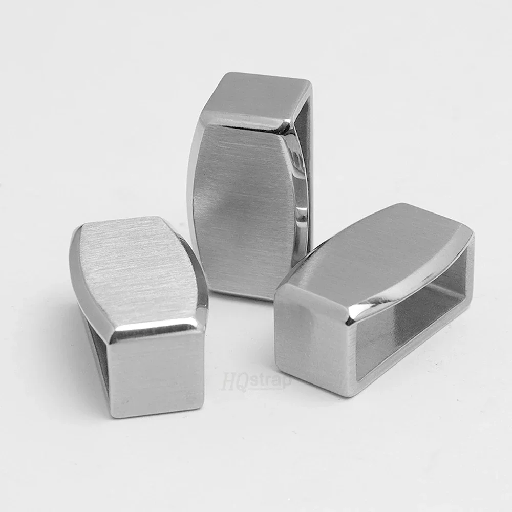 Premium Metal Ring Buckle Watch Band Keeper - Silicone Nylon Strap Accessories
