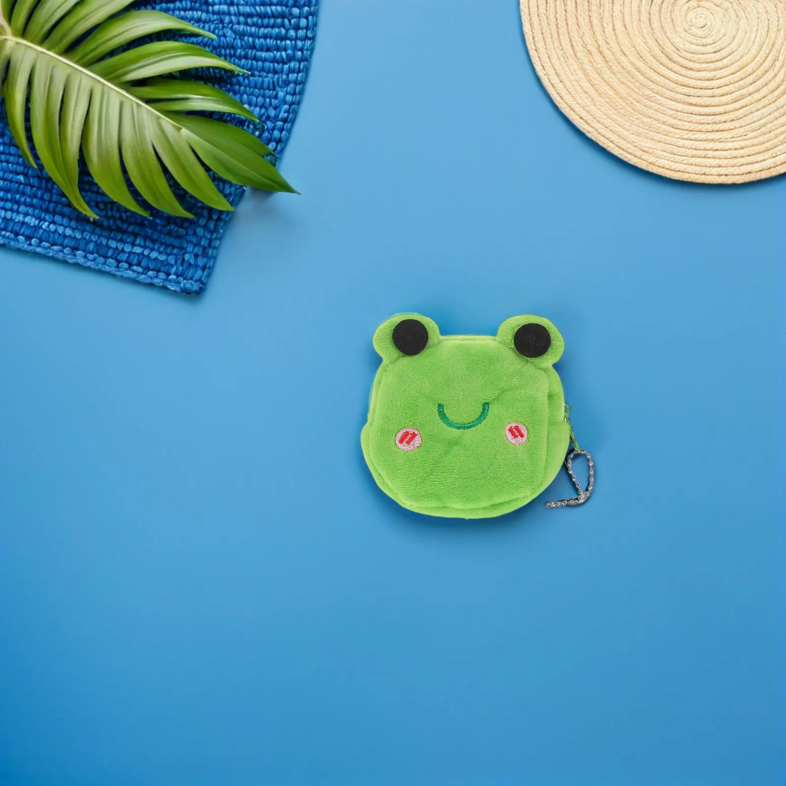 2개 세트 개구리 동전 지갑 귀여운 동물 스타일 지갑 작은 지퍼 동전 지갑 키체인 미니 가방 여성 여행 파티용 작은 지갑