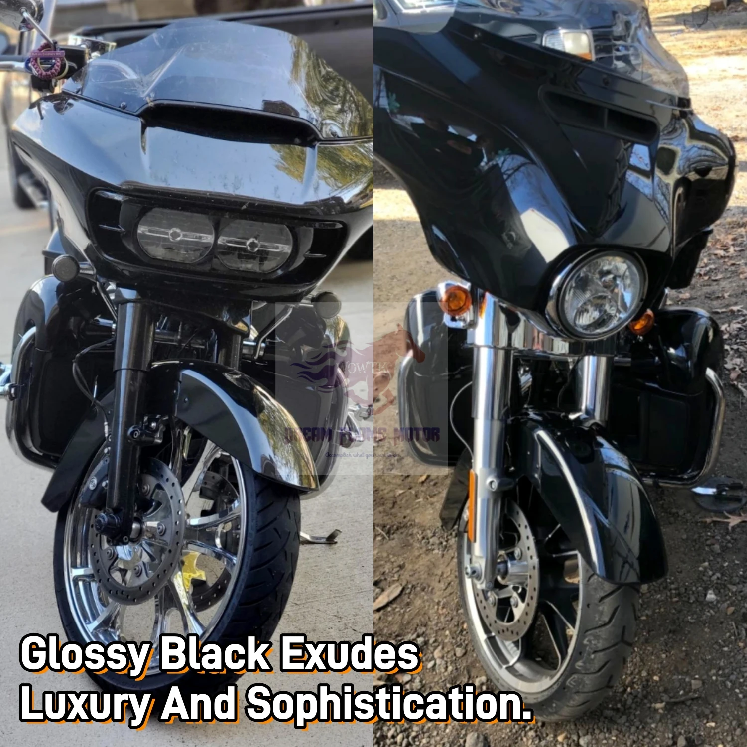 ABS Lower Vented Leg Fairings Motorcycles Glove Box For Harley Touring CVO Road King Electra Glide Street Glide FLRT 83-13 14-UP