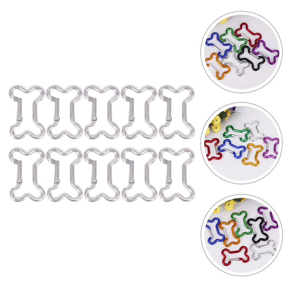 

20 Pcs Carabiner Special-shaped Buckle Portable Light Water Bottle Buckles Aluminum Alloy Convenient