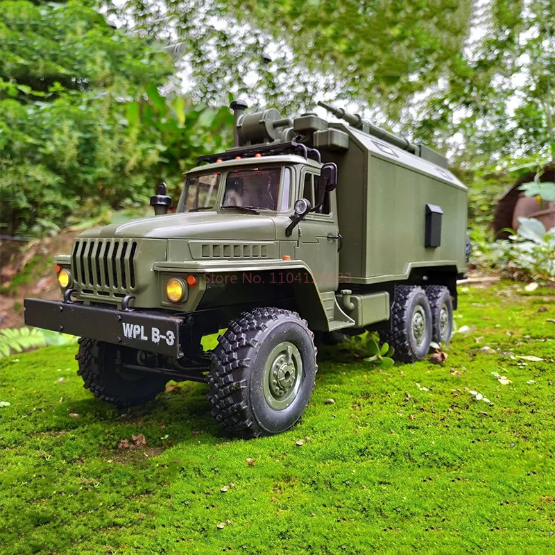 Wpl B16 1/16 6-Wheel Drive Remote Control Military Truck Rtr/Kit Version Choice Upgradeable Parts Toy Boy'S Birthday Presents 6